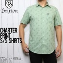 [����å��ݥ����б�] BRIXTON �֥ꥯ���ȥ� CHARTER PRINT S/S WOVEN SHIRTS Ⱦµ����� 01134 BASIL