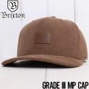 【送料無料】 BRIXTON ブリクストン GRADE III MP CAP スナップバックキャップ 10367 COCONUT|NEW ARRIVALS