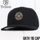 ̵ BRIXTON ֥ꥯȥ OATH 110 MP SNAPBACK CAP ʥåץХåå 10453 BKGLD