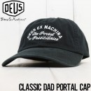 【送料無料】 Deus Ex Machina デウスエクスマキナ CLASSIC DAD PORTAL CAP ストラップバックキャップ ローキャップ DMF87549B [FB]|NEW ARRIV