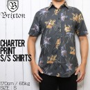 [����å��ݥ����б�] BRIXTON �֥ꥯ���ȥ� CHARTER PRINT S/S WOVEN SHIRTS Ⱦµ����� 01134 WBKHN