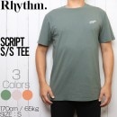 [クリックポスト対応] Rhythm リズム SCRIPT S/S TEE 半袖Tシャツ APR20M-PT01|NEW ARRIVALS