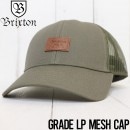 BRIXTON ブリクストン GRADE LP MESH CAP メッシュキャップ 10578 OLIVE|NEW ARRIVALS
