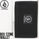 [クリックポスト対応] VOLCOM ボルコム BOX STONE WALLETS 三つ折り財布 ウォレット D6041900|NEW ARRIVALS