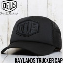 【送料無料】 Deus Ex Machina デウスエクスマキナ BAYLANDS TRUCKER CAP メッシュキャップ DMS07875 BLACK [FB]|NEW ARRIVALS