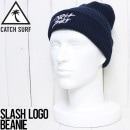 [クリックポスト対応] CATCH SURF キャッチサーフ SLASH LOGO BEANIE カフビーニー A20BNE001 NAVY|NEW ARRIVALS