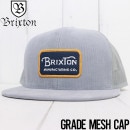 【送料無料】 BRIXTON ブリクストン GRADE MESH CAP メッシュキャップ 10781 SILVR|NEW ARRIVALS