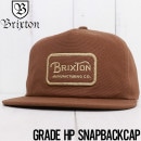 【送料無料】 BRIXTON ブリクストン GRADE HP SNAPBACK CAP スナップバックキャップ 10773 DKKHK|NEW ARRIVALS