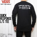 [クリックポスト対応] VANS ヴァンズ バンズ QUICK RESPONSE L/S TEE ロングスリーブTEE ロンT VN0A54DJBLK|NEW ARRIVALS
