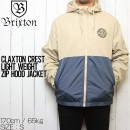 [����å��ݥ����б�] BRIXTON �֥ꥯ���ȥ� CLAXTON CREST LIGHT WEIGHT ZIP HOOD JACKET �ʥ����󥸥㥱�å� 03292