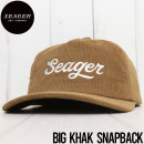 ̵SEAGER  BIG KHAK SNAPBACK ʥåץХåå KHAKI