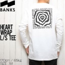 [����å��ݥ����б�] BANKS �Х󥯥� HEART WRAP L/S TEE ���󥰥��꡼��TEE ����T WLTS0054