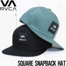 【送料無料】 RVCA ルーカ SQUARE SNAPBACK HAT スナップバックキャップ 帽子 ハット AVYHA00456|NEW ARRIVALS