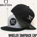 ������̵���� BRIXTON �֥ꥯ���ȥ� WHEELER SNAPBACK CAP ���ʥåץХå�����å� ˹�� 00375