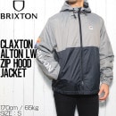 [クリックポスト対応] BRIXTON ブリクストン CLAXTON ALTON LIGHT WEIGHT ZIP HOOD JACKET ナイロンジャケット 03293 BKGRY|NEW ARRI
