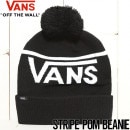 [クリックポスト対応] ニットキャップ ポンポンビーニー VANS バンズ STRIPE POM BEANIE VN0A4SFOY28|NEW ARRIVALS