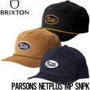 【送料無料】スナップバックキャップ 帽子 BRIXTON ブリクストン PARSONS NETPLUS MP SNPK 11602 日本代理店正規品|NEW ARRIVALS