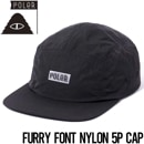 【送料無料】帽子 ストラップコードキャップ  POLeR ポーラー FURRY FONT NYLON 5P CAP 251MCV0097 BLK 日本代理店正規品|NEW ARRIVALS