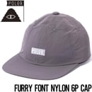 【送料無料】帽子 ストラップコードキャップ  POLeR ポーラー FURRY FONT NYLON 6P CAP 251MCV0092 GRY 日本代理店正規品|NEW ARRIVALS