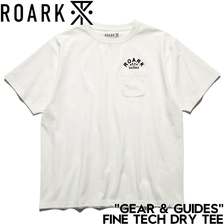 �ݥ��å��դ�ȾµT����� ROARK �������� GEAR & GUIDES FINE TECH DRY TEE RTJF1104-WHT ��������Ź������