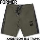 ボードショーツ ストレッチショーツ FORMER フォーマー ANDERSON 18.5 TRUNK FBO-25201 KHAKI 25SU 日本代理店正規品|NEW ARRIVALS