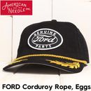 AMERICAN NEEDLE アメリカンニードル FORD Corduroy Rope, Eggs BLACK スナップバックキャップ 帽子 SMU724B-FORD 日本代理店正規品|NEW AR