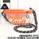 POLeR ポーラー HIGH&DRY PVC CLEAR MOBILE SACOCHE サコッシュ 防水 PVC ショルダーバッグ ストラップ付き 253MCV0119 ORANGE 日本代理店正規