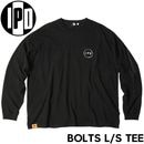 IPD アイピーディー BOLTS L/S TEE ロングスリーブTEE ロンT IPDLSBL-1004 BK/BK 日本代理店正規品|NEW ARRIVALS