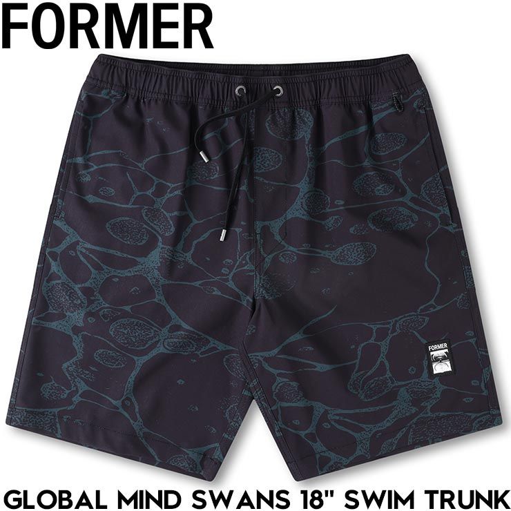 FORMER �ե����ޡ� �ܡ��ɥ��硼�� ���ȥ�å����硼�� �ϥ��֥�å� GLOBAL MIND SWANS 18 SWIM TRUNK FBO-25303 BLK 25SU ��������Ź������