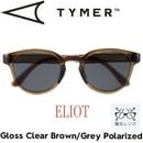 TYMER タイマー ELIOT エリオット Gloss Clear Brown/Grey Polarized TY100-GCB-GYP 偏光レンズ サングラス ポラロイズド 日本代理店正規品|NE