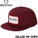 BRIXTON ブリクストン GRADE HP SNPK スナップバックキャップ 帽子 11697 PORT 25FW 日本代理店正規品|NEW ARRIVALS