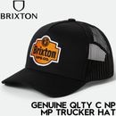 BRIXTON ブリクストン GENUINE QLTY C NP MP TRUCKER HAT メッシュキャップ 帽子 11899 BLACK/BLACK 25FW 日本代理店正規品|NEW ARRI