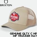 BRIXTON ブリクストン GENUINE QLTY C NP MP TRUCKER HAT メッシュキャップ 帽子 11899 SAND/SAND 25FW 日本代理店正規品|NEW ARRIVA