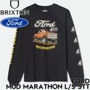 BRIXTON ブリクストン FORD MUD MARATHON L/S STT ロングスリーブTシャツ ロンT 長袖 17366 BURNT RUBBER 25FW 日本代理店正規品|NEW ARR