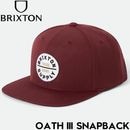 BRIXTON ブリクストン OATH III SNAPBACK スナップバックキャップ 帽子 10777 PORT 25FW 日本代理店正規品|NEW ARRIVALS