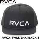 RVCA ルーカ RVCA TWILL SNAPBACK スナップバックキャップ 帽子 BF042900 BLK 日本代理店正規品|NEW ARRIVALS