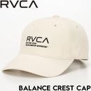 RVCA ルーカ BALANCE CREST CAP ストラップバックキャップ 帽子 BF042901 VWT 日本代理店正規品|NEW ARRIVALS