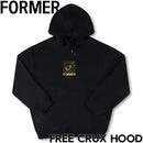 FORMER フォーマー FREE CRUX HOOD プルオーバーパーカー フーディ FFL-25308 BLACK 日本代理店正規品|NEW ARRIVALS