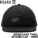 THE ROARK REVIVAL ロアークリバイバル RESISTANT TWILL 6PANELCAP - HIGH 帽子 ストラップキャップ RHJ1150-BLK 日本代理店正規品|NEW A