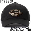 THE ROARK REVIVAL ロアークリバイバル RESISTANT TWILL 6PANEL CAP - MID 帽子 ストラップキャップ RHJ1152-BLK 日本代理店正規品|NEW A