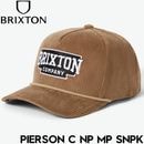 BRIXTON ブリクストン PIERSON C NP MP SNPK - SAND CORDUROY スナップバックキャップ 帽子 11903 25FW 日本代理店正規品|NEW ARRIVALS