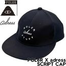 POLeR × adress ポーラー アドレスコラボ SCRIPT CAP 帽子 ストラップキャップ ゴルフキャップ 253MCV0156 日本代理店正規品|NEW ARRIVALS