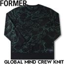 FORMER フォーマー GLOBAL MIND CREW KNIT コットンセーター ニット FKN-25304 日本代理店正規品|NEW ARRIVALS