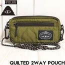 POLeR ポーラー QUILTED 2WAY POUCH キルテッドショルダーポーチ モバイルポーチ バッグ 253MCV0125 OLV 日本代理店正規品|NEW ARRIVALS
