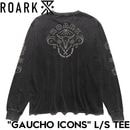 ROARK REVIVAL ロアーク リバイバル GAUCHO ICONS L/S TEE 長袖Tシャツ ロンT メンズ レディース コットン100% RLTJ1171-BLK 日本代理店正規品|NE