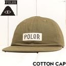 POLeR ポーラー COTTON CAP 帽子 ストラップキャップ 253MCV0093 OLV 日本代理店正規品|NEW ARRIVALS