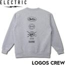 ELECTRIC エレクトリック LOGOS CREW スウェットトレーナー クルーネック E25FU12 GRY 日本代理店正規品|NEW ARRIVALS