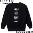 ELECTRIC エレクトリック LOGOS CREW スウェットトレーナー クルーネック E25FU12 BLK 日本代理店正規品|NEW ARRIVALS