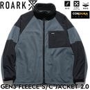 THE ROARK REVIVAL ロアークリバイバル GEN3 FLEECE S/C JACKET 2.0 フリースジャケット アウター ミッドレイヤー RJJ1160-GRY 日本代理店正規品|N