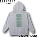 ELECTRIC エレクトリック VISION HOOD プルオーバーパーカー フーディ E25FU03 GREY/GREEN 日本代理店正規品|NEW ARRIVALS
